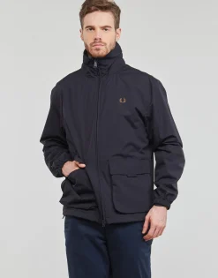 Fred Perry - PATCH POCKET ZIP THROUGH JKT Marine Discount