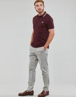 Fred Perry - TWIN TIPPED SHIRT Bordeaux Sale