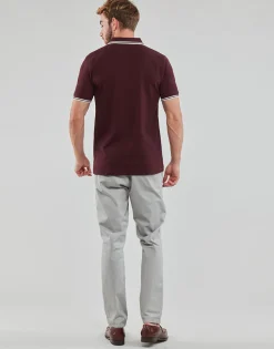 Fred Perry - TWIN TIPPED SHIRT Bordeaux Sale