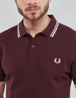Fred Perry - TWIN TIPPED SHIRT Bordeaux Sale