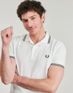 Fred Perry - TWIN TIPPED SHIRT Blanc