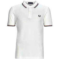 Online Fred Perry - TWIN TIPPED SHIRT Blanc