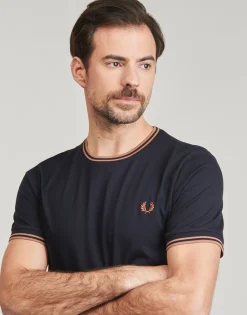 Discount Fred Perry - TWIN TIPPED T-SHIRT