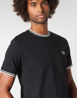 Fred Perry - TWIN TIPPED T-SHIRT Noir Online