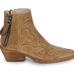 Freelance - CALAMITY 4 WEST DBL ZIP BOOT Marron Clearance