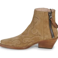 Freelance - CALAMITY 4 WEST DBL ZIP BOOT Marron Clearance