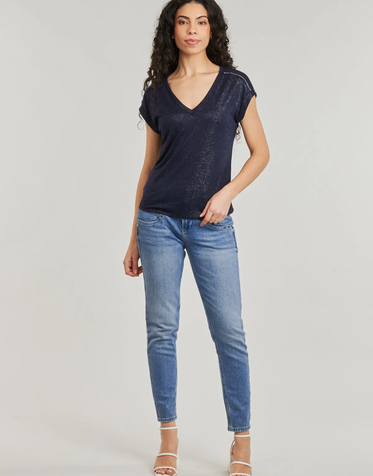 Freeman T.Porter - ALEXA HIGH WAIST CROPPED S-SDM Bleu Online