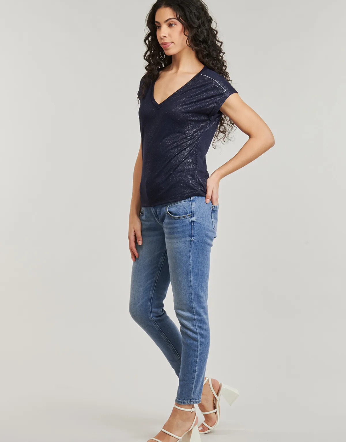 Freeman T.Porter - ALEXA HIGH WAIST CROPPED S-SDM Bleu Online