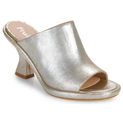 Fru.it - 8752-669-CUOIO-NATURALE-TACCO-RICOP Argenté