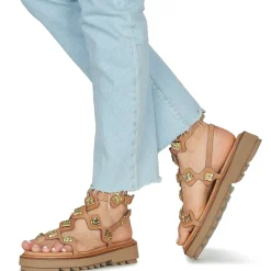 Fru.it - 9169-100-HELGA-TAUPE-TEXANO-LEGNO