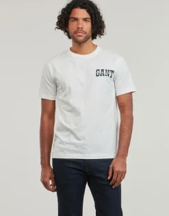 Gant - ARCH SCRIPT SS T-SHIRT Blanc