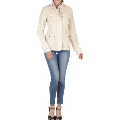 Gant - COTTON LINEN 4PKT JACKET CrÃ¨me Online