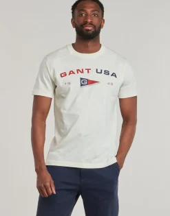 Gant - GRAPHIC SS T-SHIRT Blanc Clearance