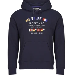 Online Gant - GRAPHIC SWEAT HOODIE Marine