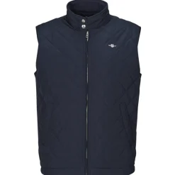 Gant - QUILTED WINDCHEATER VEST Marine