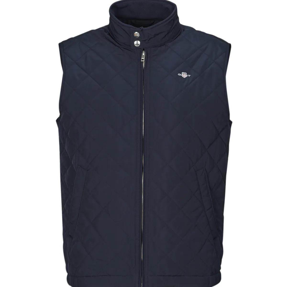 Gant - QUILTED WINDCHEATER VEST Marine