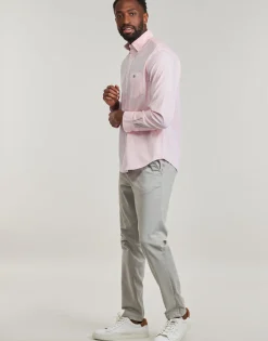 Gant - REG CLASSIC POPLIN STRIPE SHIRT Rose Outlet
