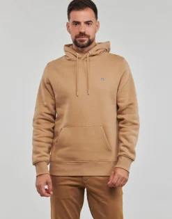 Gant - REG SHIELD HOODIE Beige Sale