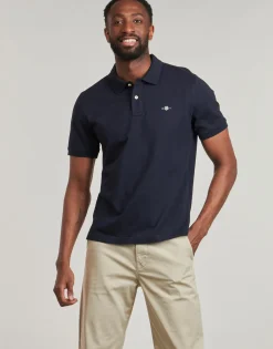 Gant - REG SHIELD SS PIQUE POLO Marine Outlet