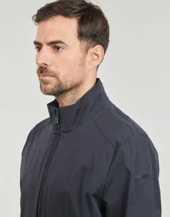 Geox - M EOLO BOMBER STRETCH MIXED Marine Discount