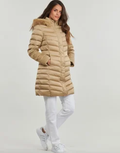 Sale Geox - W BETTANIE LONG JKT Beige