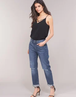 G-Star Raw - 3302 SADDLE MID BOYFRIEND BleuMediumAgedRipped Online