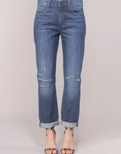 G-Star Raw - 3302 SADDLE MID BOYFRIEND BleuMediumAgedRipped Online