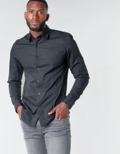 Discount G-Star Raw - DRESSED SUPER SLIM SHIRT LS Noir