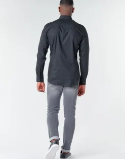 Discount G-Star Raw - DRESSED SUPER SLIM SHIRT LS Noir