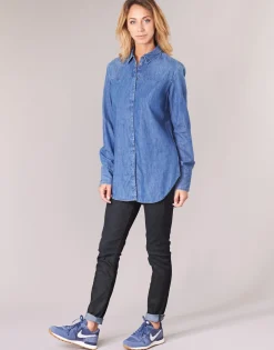 G-Star Raw - LYNN MID SKINNY BleuDarkAged New