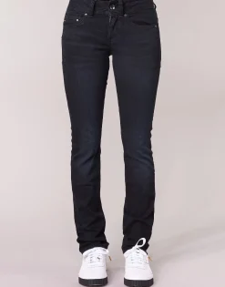 G-Star Raw - MIDGE MID STRAIGHT WMN BleuDarkAged Discount