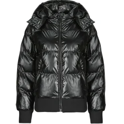 Hot Guess - BICE METALLIC HOODIE PUFFER Noir