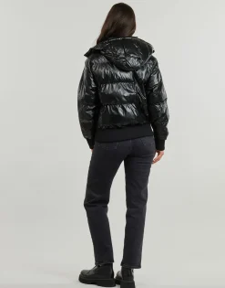 Hot Guess - BICE METALLIC HOODIE PUFFER Noir