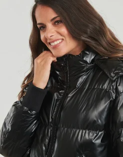 Hot Guess - BICE METALLIC HOODIE PUFFER Noir