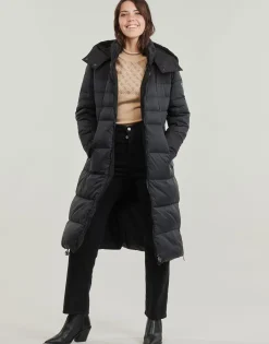 Guess - CAROLYN LONG REAL DOWN JKT Noir Hot