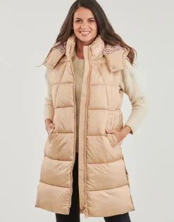 Guess - ELEONORA LONG PUFFER Beige Discount