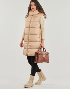 Guess - ELEONORA LONG PUFFER Beige Discount