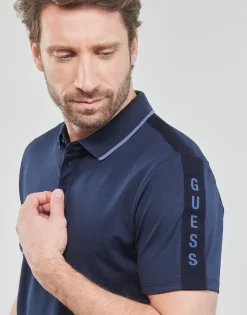 Guess - ES SS PAUL PIQUE TAPE POLO Marine New