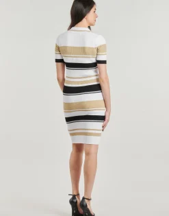 Guess - EVIE STRIPED POLO DRESS Multicolore Hot