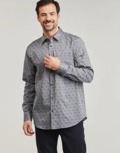 New Guess - 4G JACQUARD SHIRT Gris