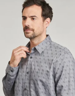 New Guess - 4G JACQUARD SHIRT Gris