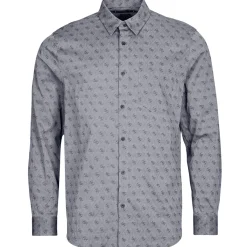 New Guess - 4G JACQUARD SHIRT Gris