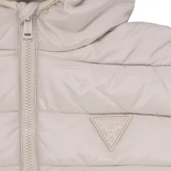 Guess - HOODED LS PADDED PUFFER W ZIP Beige Clearance