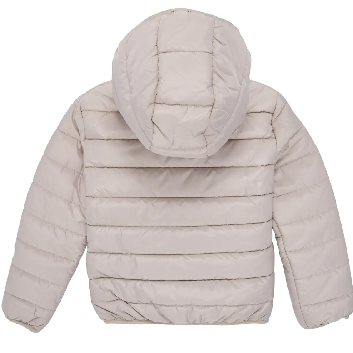 Clearance Guess - HOODED LS PADDED PUFFER W ZIP Beige