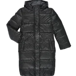 Clearance Guess - HOODED PADDED LS JACKET W/ZIP Noir