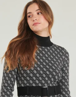 Guess - LISE 4G LS BELTED DRESS SWTR Noir Best