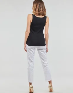 Discount Guess - LOGO TANK TOP Noir