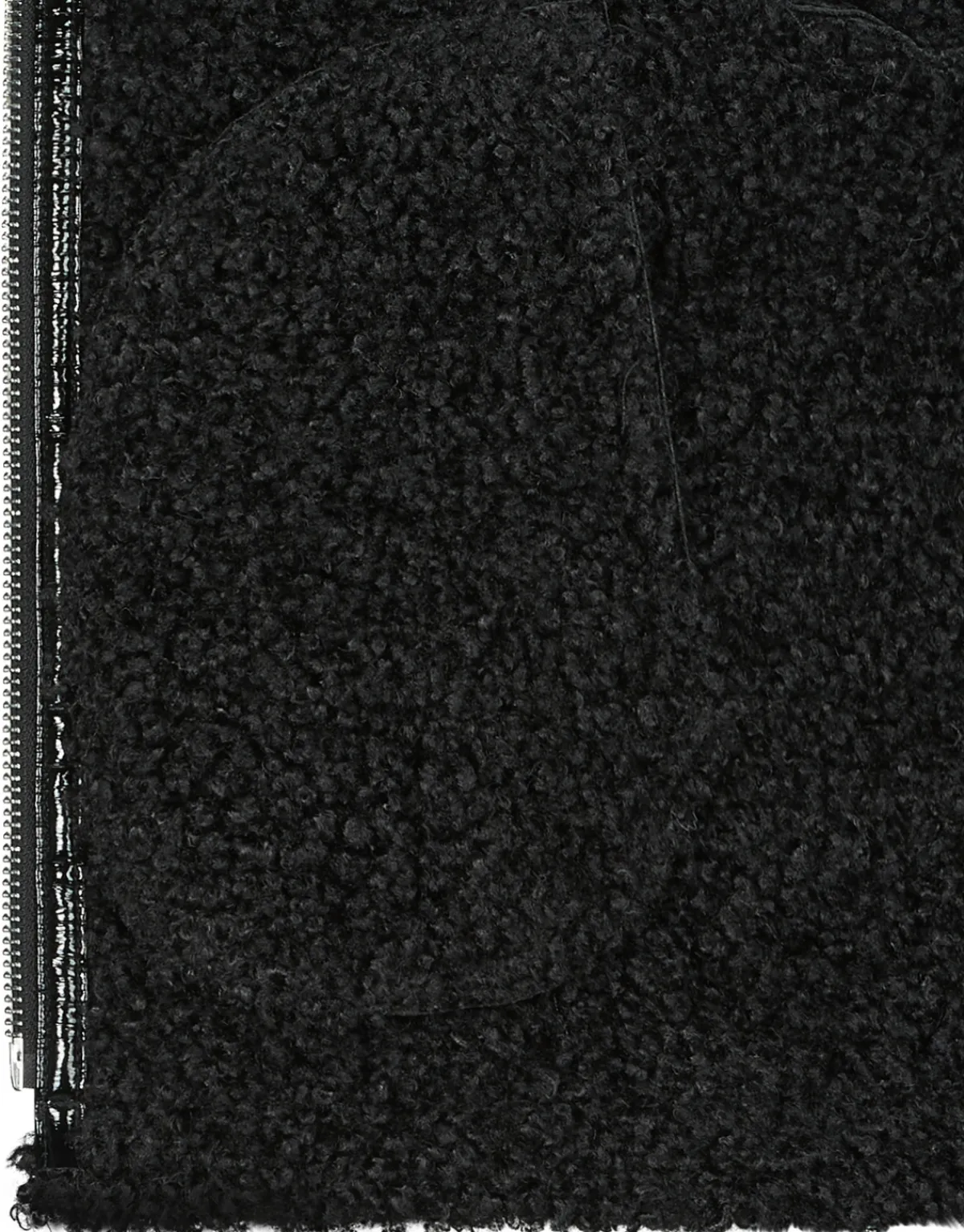 Sale Guess - LS ANDREA FAUX SHEARLING JKT Noir