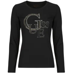 Best Guess - LS RN STUDDED LOGO TEE Noir
