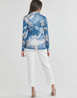 Guess - LS SHIRRED SNAP MILANA TOP